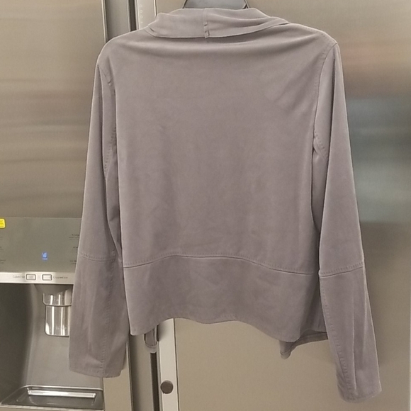 💕MAX STUDIO💕 Faux Suede Drape Front Jacket NWT - Picture 11 of 15